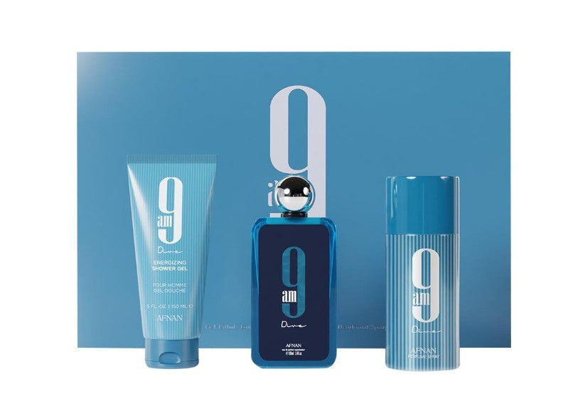Afnan 9AM Dive Perfume Gift Set for Unisex