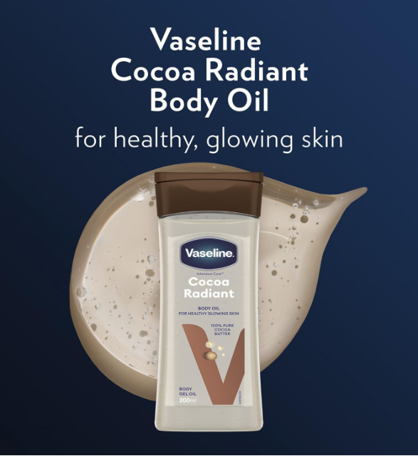 Vaseline Intensive Care Cocoa Radiant Body Gel Oil 200ml