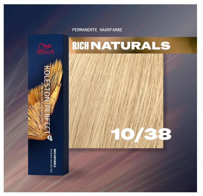 Wella Professionals Koleston Perfect Me 10/38 Lightest Blonde Golden Pearl 60ml