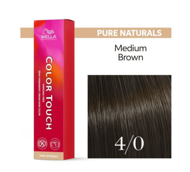 Wella Professionals Color Touch 4/0 Pure Naturals Medium Brown 60ml