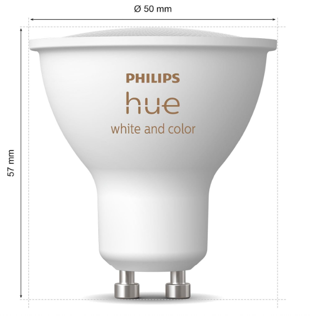 Philips Hue White & Color Ambiance GU10 LED Spot 3-Pack