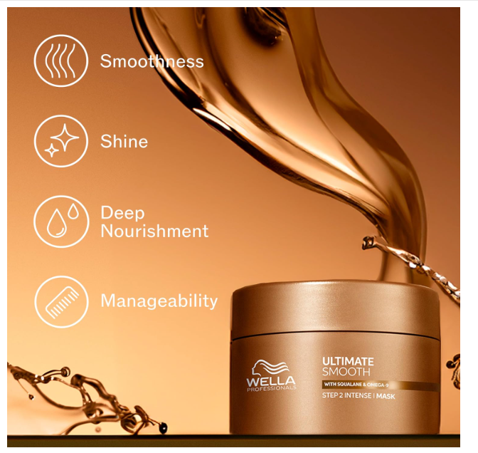 Wella Professionals Ultimate Smooth Hair Mask with Squalane & Omega-9