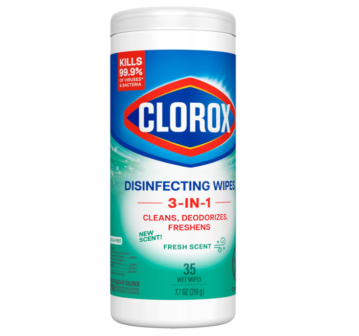 Clorox Disinfecting Wipes Canister Fresh Scent 35ct
