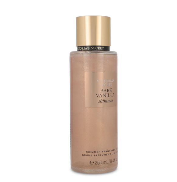Victoria's Secret Bare Vanilla Shimmer Scented Spray Beaten Vanilla and Soft Cashmere 250ml