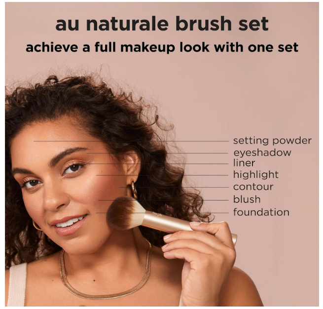 Real Techniques Au Naturale 9-Piece Glow Kit Makeup Brush Set