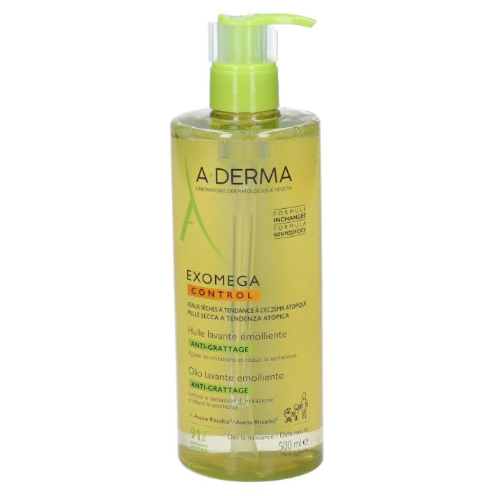 A-Derma Exomega Control Emollient Cleansing Shower Oil 500ml