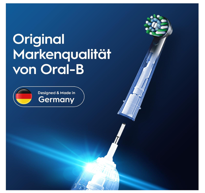 Oral-B Pro CrossAction Replacement Toothbrush Heads Black 10 Pack