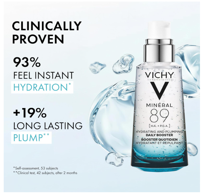 Vichy Minéral 89 Hydrating and Plumping Daily Booster 50ml