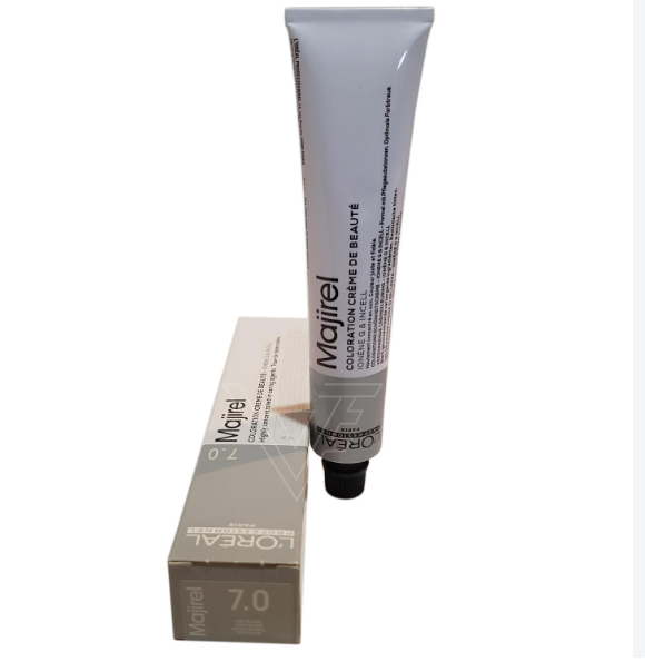 L'Oréal Professionnel Majirel Permanent Hair Color Cream Shade 7.0 Medium Blonde 50ml