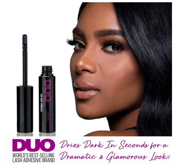 DUO Quick-Set Lash Glue Purple Striplash Adhesive Dark Tone Latex Free 5g
