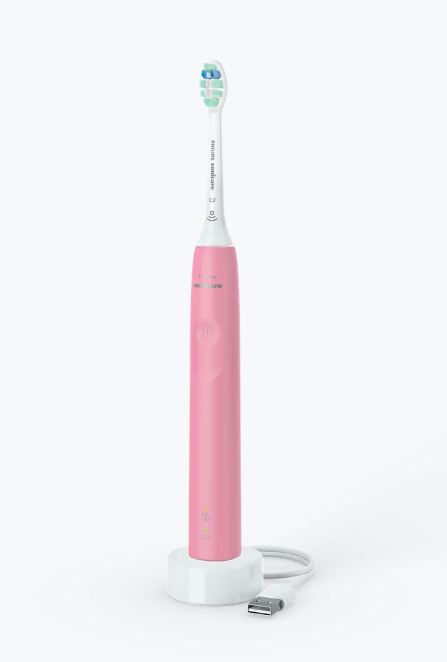 Philips Electric Toothbrush Sonicare 4100 Rechargeable Electric Toothbrush with Pressure Sensor Hot Pink