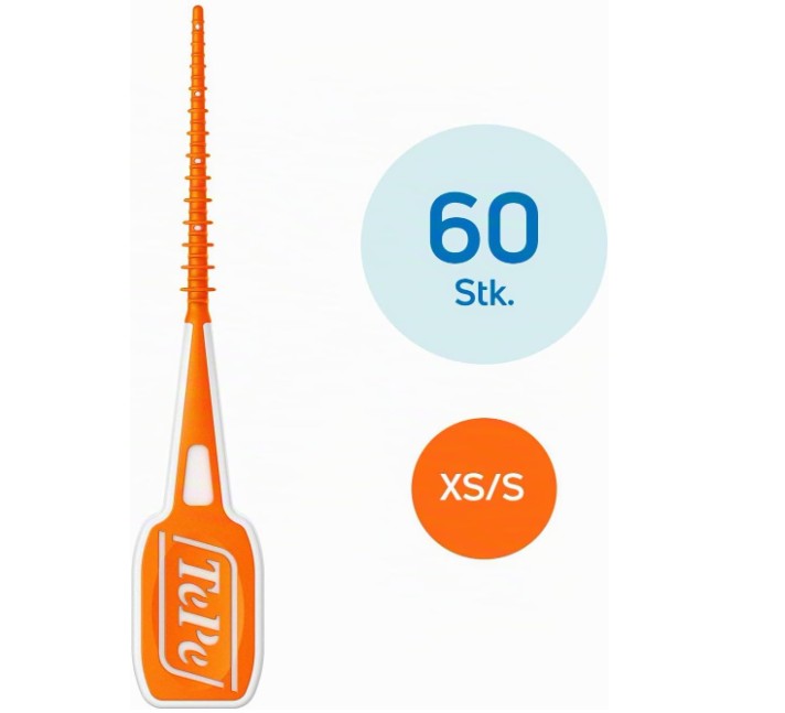TePe EasyPick Dental Picks Orange XS/S 60 Pack