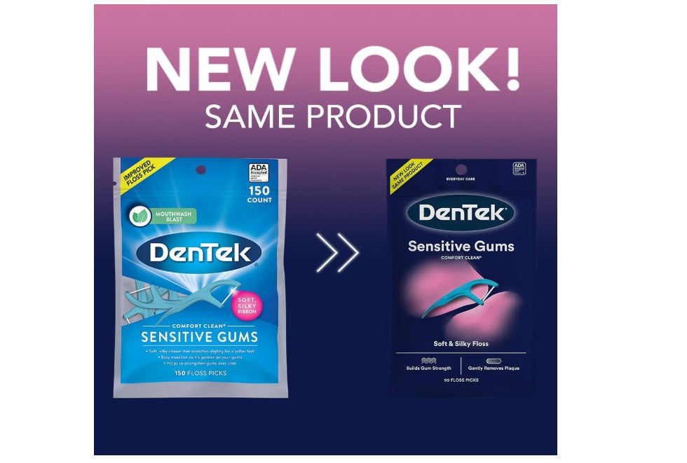 Dentek Sensitive Gums Comfort Clean Floss Picks 150pcs