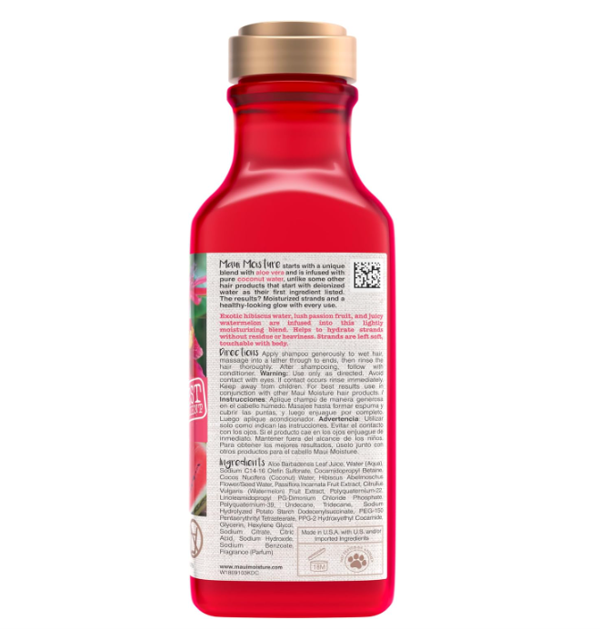 Maui Moisture Lightweight Hydration + Hibiscus Water Shampoo 385ml