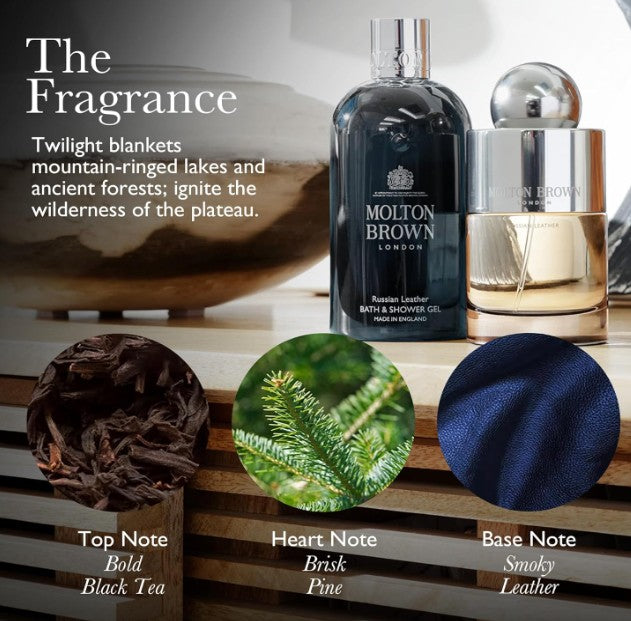 Molton Brown Dark Leather Bath & Shower Gel 300ml