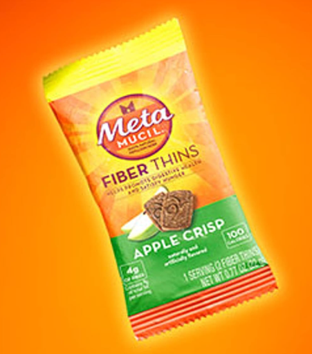 Metamucil MultiGrain Fiber Wafers Apple Crisp 12 Single Serve Packets