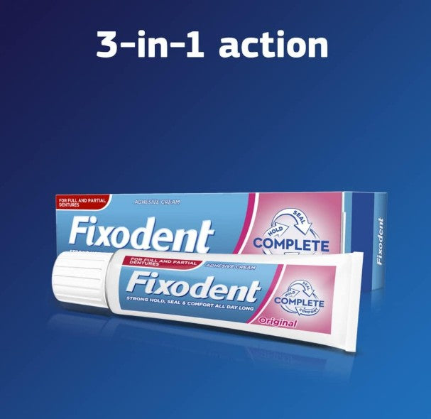 Fixodent Complete Denture Adhesive Cream 4x40g Saving Pack