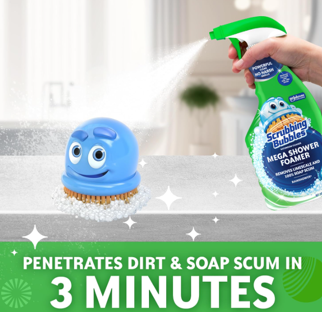 SC Johnson Scrubbing Bubbles Mega Shower Foamer Bathroom Cleaner 946ml