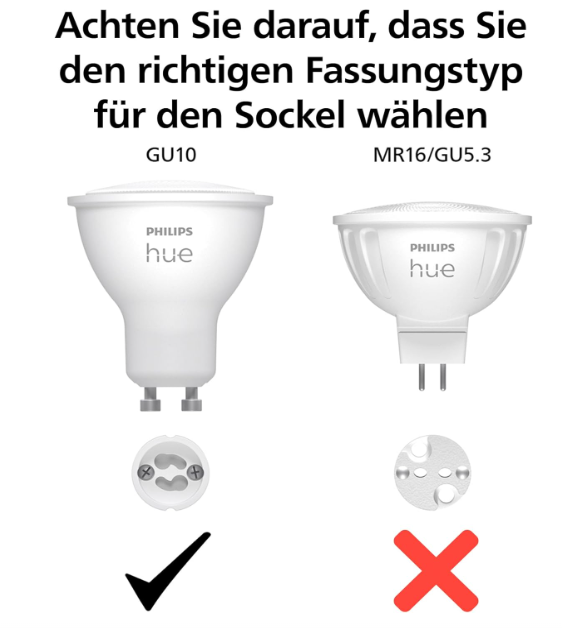 Philips Hue White & Color Ambiance GU10 LED Spot 3-Pack