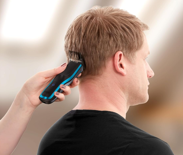 Wahl Self Clip 360 Clipper Kit Cordless Hair Clipper Black with 10 Attachment Combs