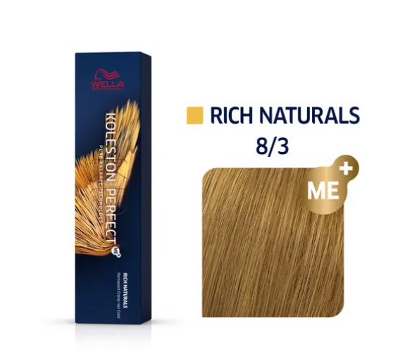 Wella Professionals Koleston Perfect Me+ 8/3 Light Blonde Gold 60ml