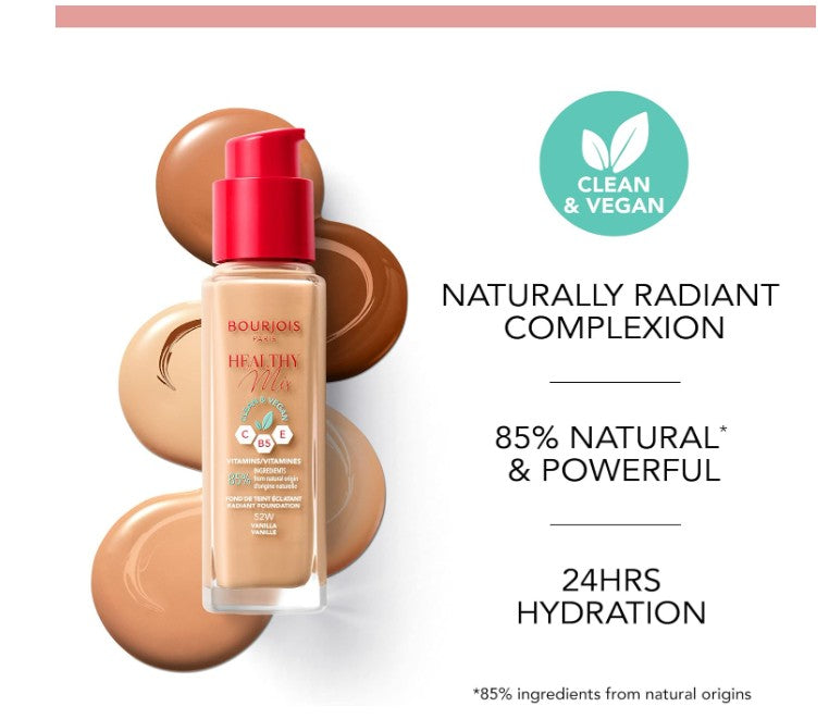 Bourjois Paris Healthy Mix Foundation 52W Vanilla 30ml