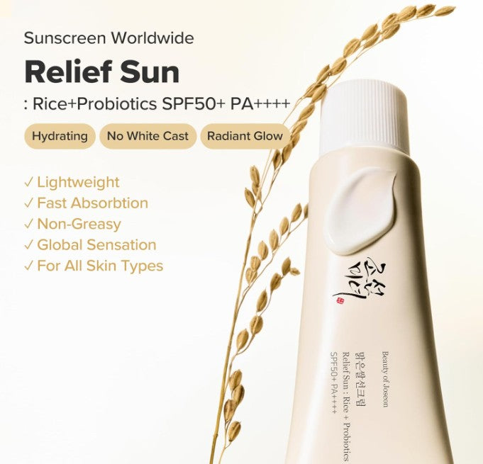 Beauty of Joseon Relief Sun: Rice + Probiotics SPF50+ PA++++ 50ml