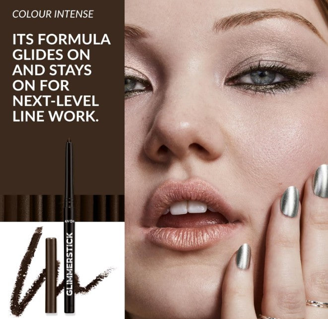 Avon Glimmerstick Waterproof Eyeliner Cosmic Brown
