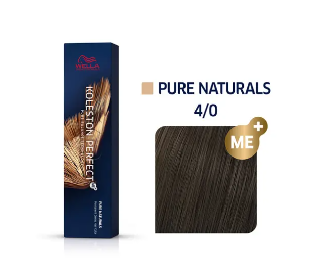Wella Professionals Koleston Perfect Me+ 4/0 Medium Brown 60ml – 3 Pack