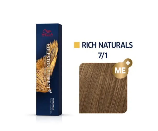 Wella Professionals Koleston Perfect Me+ 7/1 Medium Blonde Ash 60ml