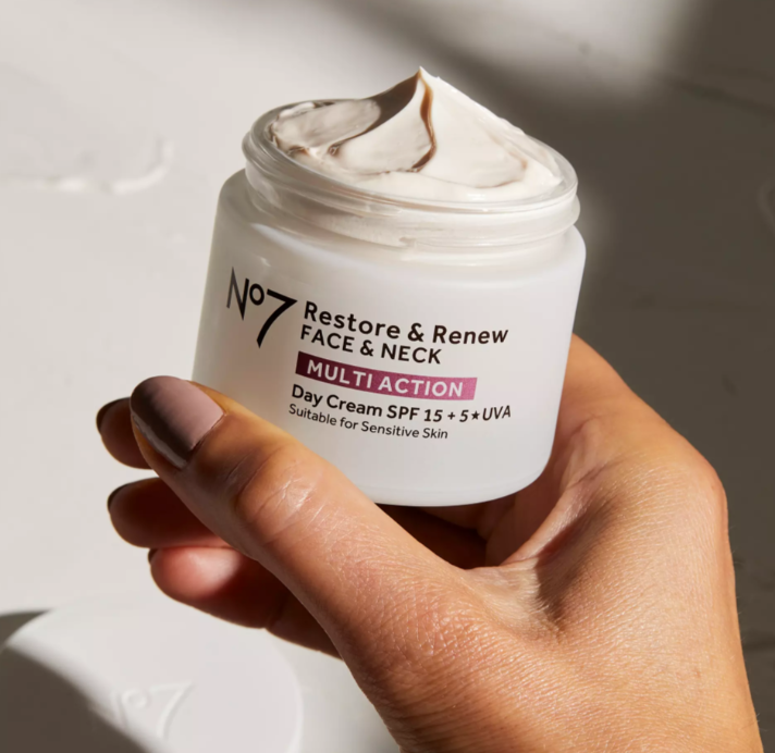 No7 Restore & Renew Face and Neck Multi Action Day Cream SPF 15 50 ml