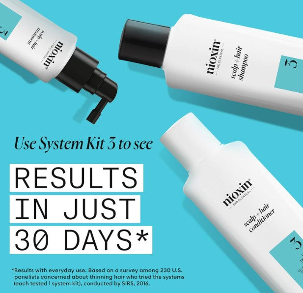 Nioxin System 3 Scalp + Hair Thickening Conditioner for Coloured, Dry and Damaged Hair 1L