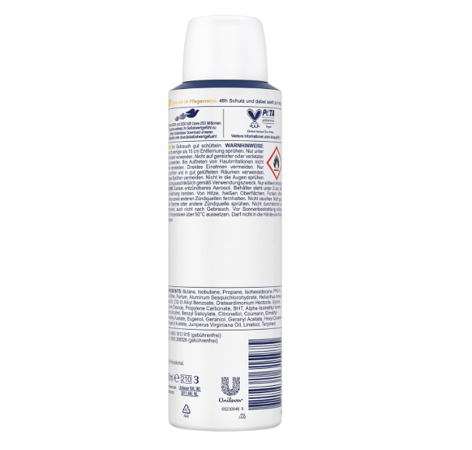 Dove Original Antiperspirant Deodorant Spray 150ml