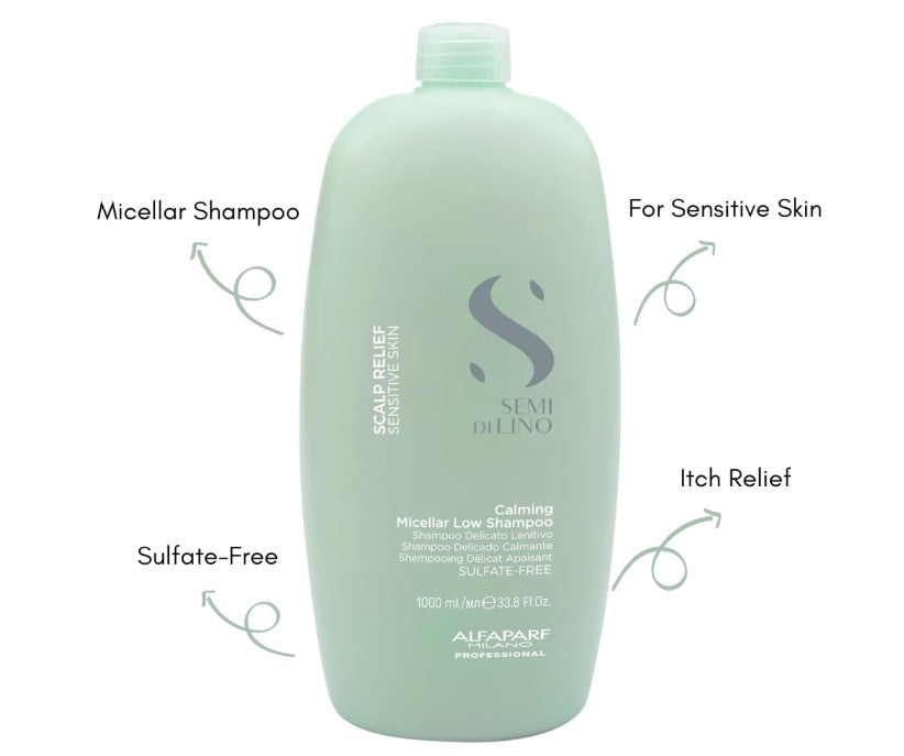 Alfaparf Milano Semi Di Lino Scalp Relief Calming Micellar Shampoo 1000ml