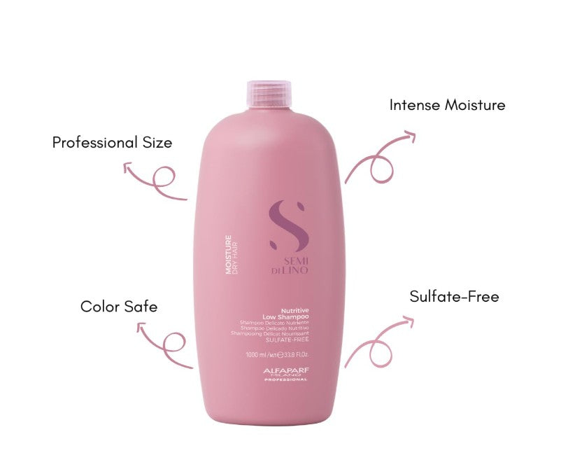 Alfaparf Milano Semi Di Lino Moisture Nutritive Low Shampoo 1000ml