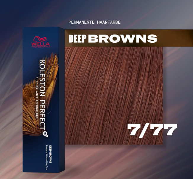 Wella Professionals Koleston Perfect Me 7/77 Medium Blonde Brown 60ml – 3 Pack