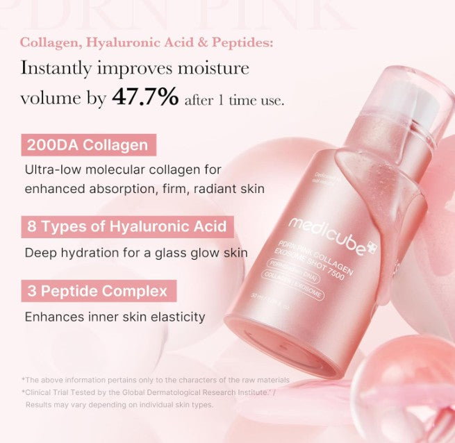 Medicube PDRN Pink Collagen Exosome Shot Serum 7500, 30ml