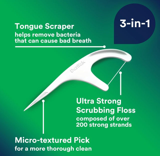 Dentek Advanced Clean Triple Clean Floss Picks 150pcs