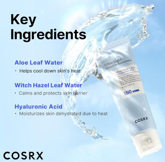 COSRX Ultra-Light Invisible Sunscreen SPF50+ PA++++ 50ml
