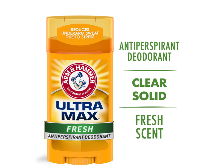 Arm & Hammer Ultra Max Deodorant Fresh Wide Stick 2.6oz