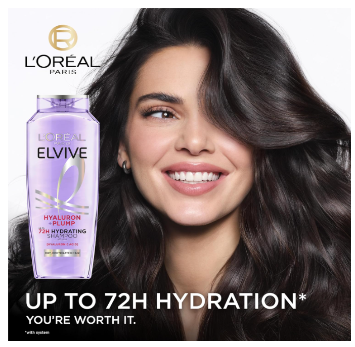 L'Oréal Paris Elvive Hyaluron Plump Hydrating Shampoo 375ml