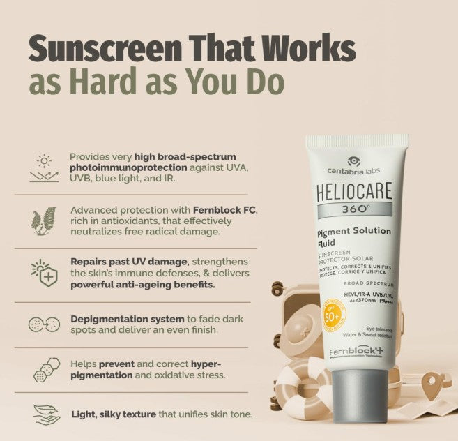 Heliocare 360 Pigment Solution Fluid SPF50 50ml