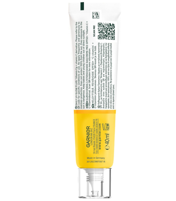 Garnier SkinActive Vitamin C Daily UV Glow Fluid SPF 50+ Sunscreen 40ml