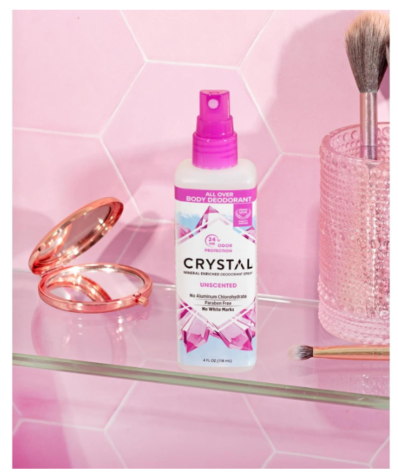 Crystal Essence Mineral Deodorant Spray Unscented 118ml
