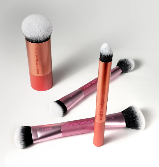 Real Techniques Makeup Brush Set Full Beat 4-Piece Set