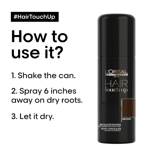 L'Oréal Professionnel Hair Touch Up Root Concealer Spray Brown 75ml