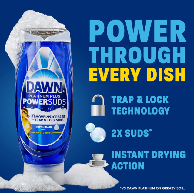 Dawn Platinum Plus PowerSuds Dish Soap 17.4fl oz