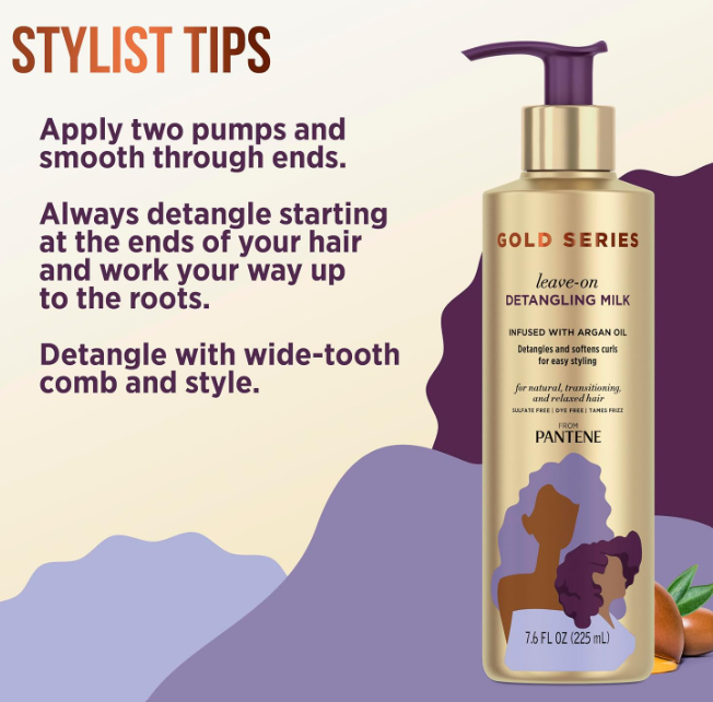 Pantene Gold Series Leave-On Detangling Milk 7.6oz