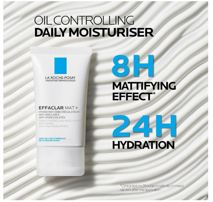La Roche-Posay Effaclar MAT+ Mattifying Face Moisturiser for Oily Skin 40ml