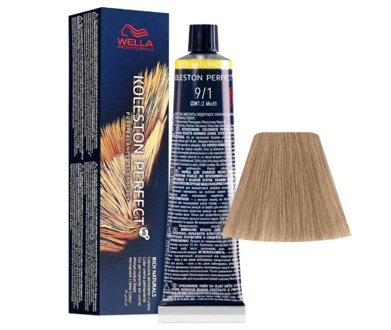 Wella Professionals Koleston Perfect Me 9/1 Light Blonde Ash 60ml
